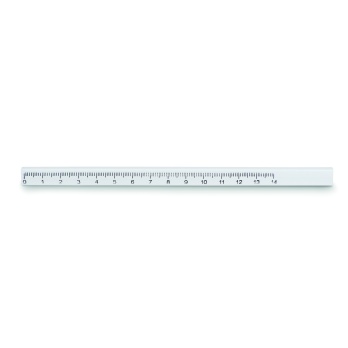 Biały ołówek stolarski 14 cm z linijką pod nadruk