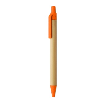 Długopis bambusowy Orange Itea z logo FSC