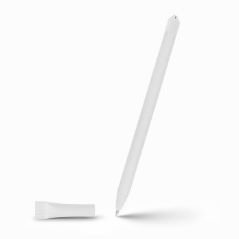 Długopis papierowy Debra, biały mat, tampondruk