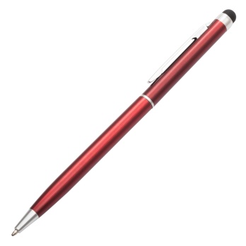 Długopis Touch Pen czerwony z rysikiem do ekranu