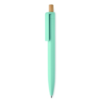 Długopis z recyklowanego ABS baby blue, bambus