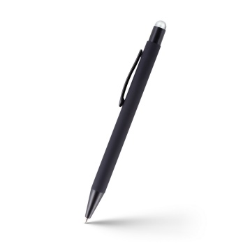 Keith – czarny długopis stylus, alu korpus