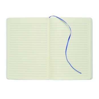 Niebieski notes A5 Route white z gumką, papier eko