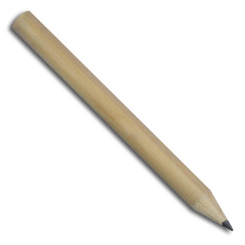 Krótki ołówek stolarski HB 85 mm z drewna lipowego