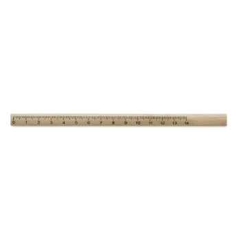 Ołówek stolarski z linijką 14 cm Maderos, drewno