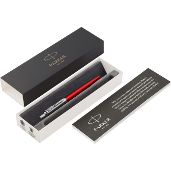 Parker Jotter Core czerwony metalowy z grawerem
