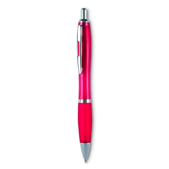 Rio Colour – czerwony długopis ABS, metalowy klips