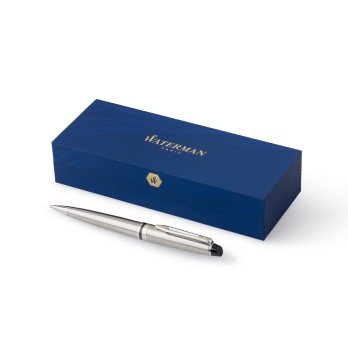 Waterman Expert Silver – stalowy długopis z grawerem