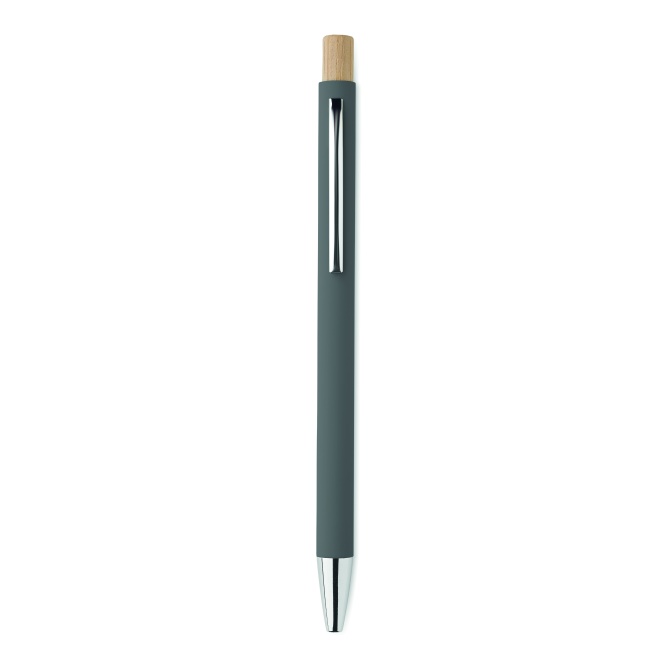 Bergamo Stone Grey – długopis aluminiowy z drewnem