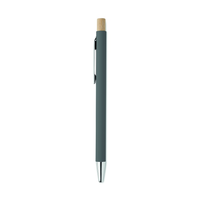 Bergamo Stone Grey – długopis aluminiowy z drewnem