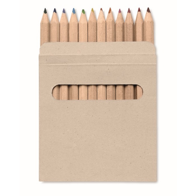 Brązowe kredki 12 szt. w pudełku eko Arcolor