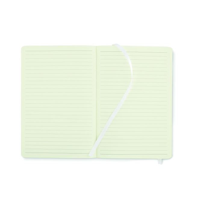 Breta Bianco – biały notes A5 PU z recyklingu 160 str