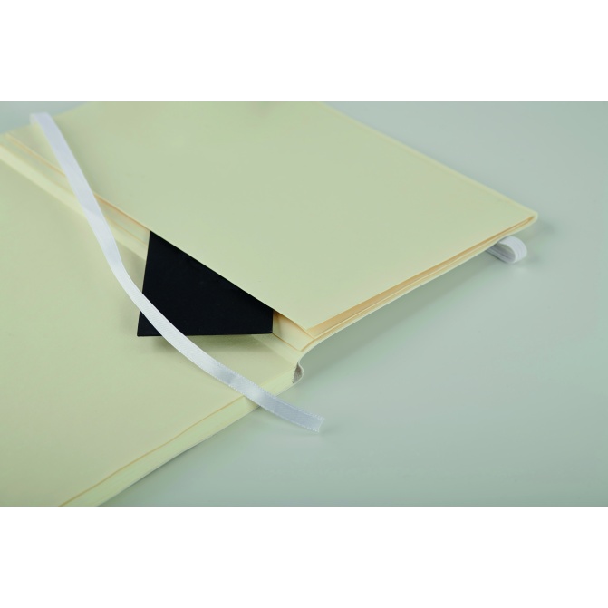 Breta Bianco – biały notes A5 PU z recyklingu 160 str