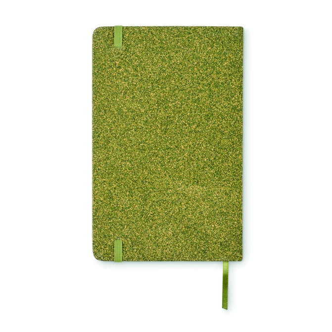 Chippewa notes A5 zielony z fusów herbacianych