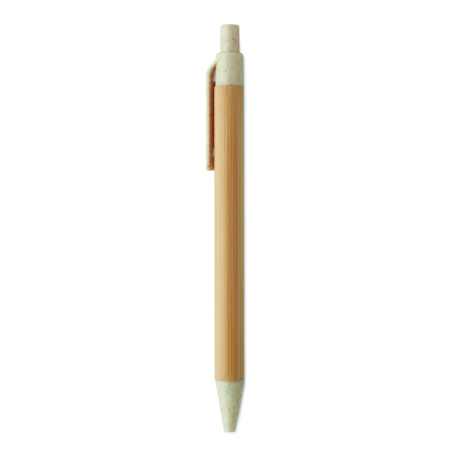 Długopis bambusowy Itea Colour beżowy FSC z logo