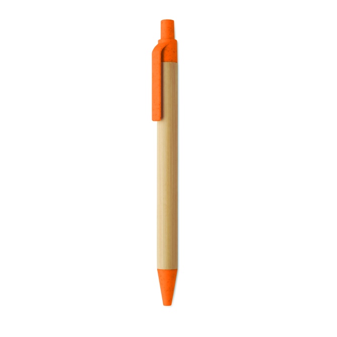 Długopis bambusowy Orange Itea z logo FSC