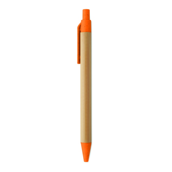 Długopis bambusowy Orange Itea z logo FSC
