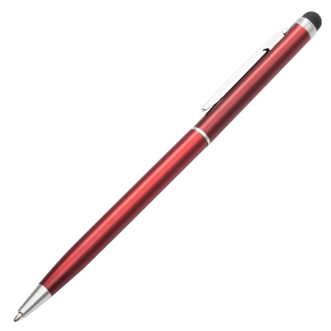 Długopis Touch Pen czerwony z rysikiem do ekranu