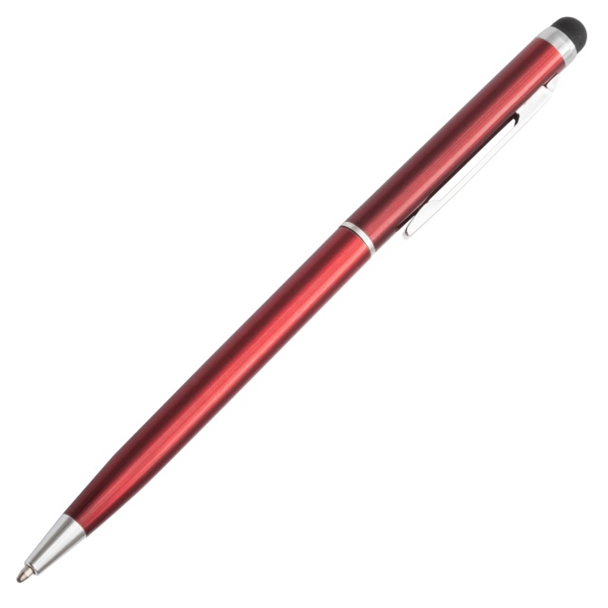Długopis Touch Pen czerwony z rysikiem do ekranu