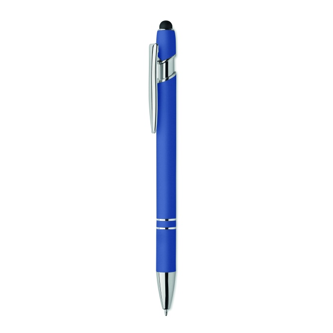 Długopis touch pen Siparo, niebieski, z recyklingu