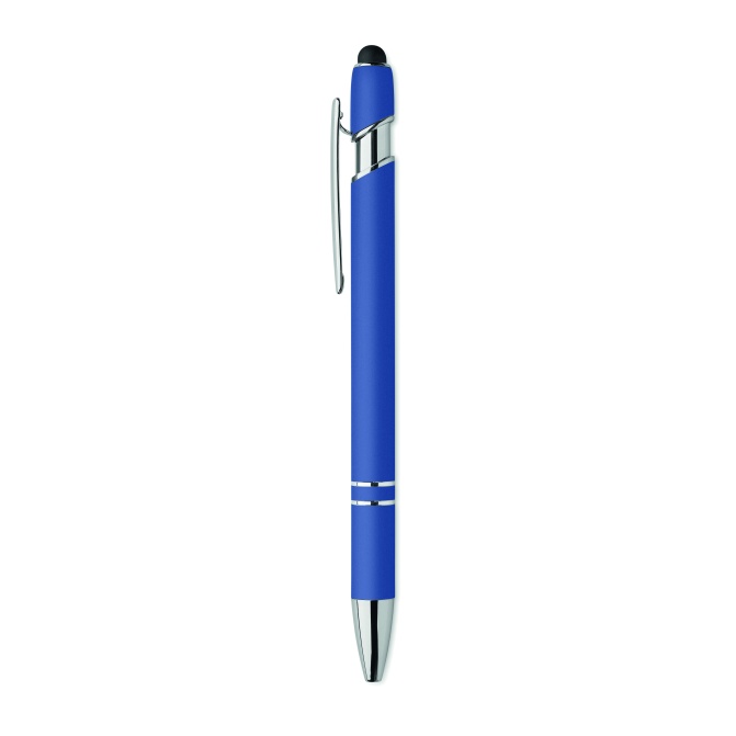Długopis touch pen Siparo, niebieski, z recyklingu