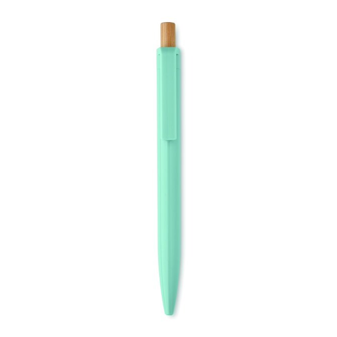 Długopis z recyklowanego ABS baby blue, bambus