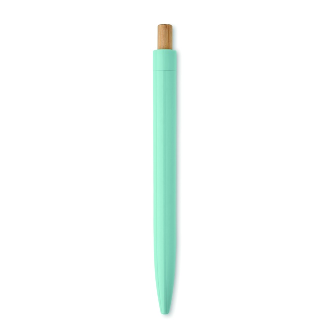 Długopis z recyklowanego ABS baby blue, bambus