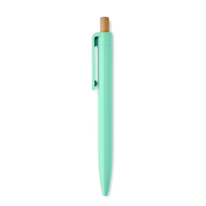 Długopis z recyklowanego ABS baby blue, bambus