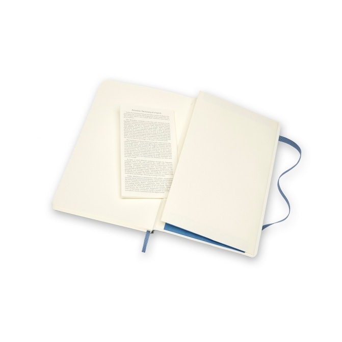Granatowy notatnik skórzany A5 Moleskine z logo
