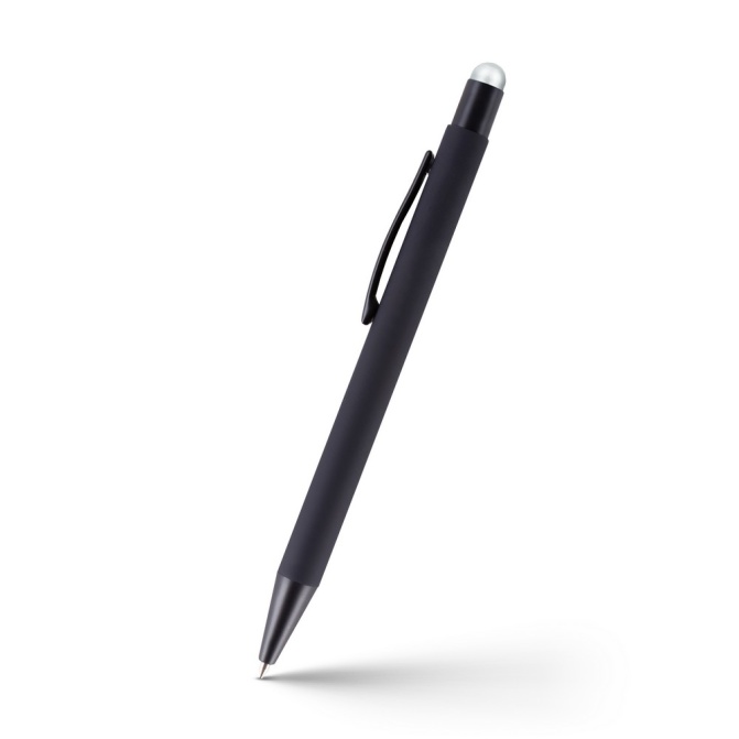 Keith – czarny długopis stylus, alu korpus