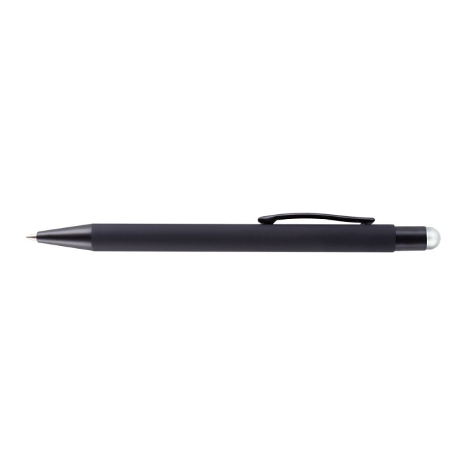 Keith – czarny długopis stylus, alu korpus