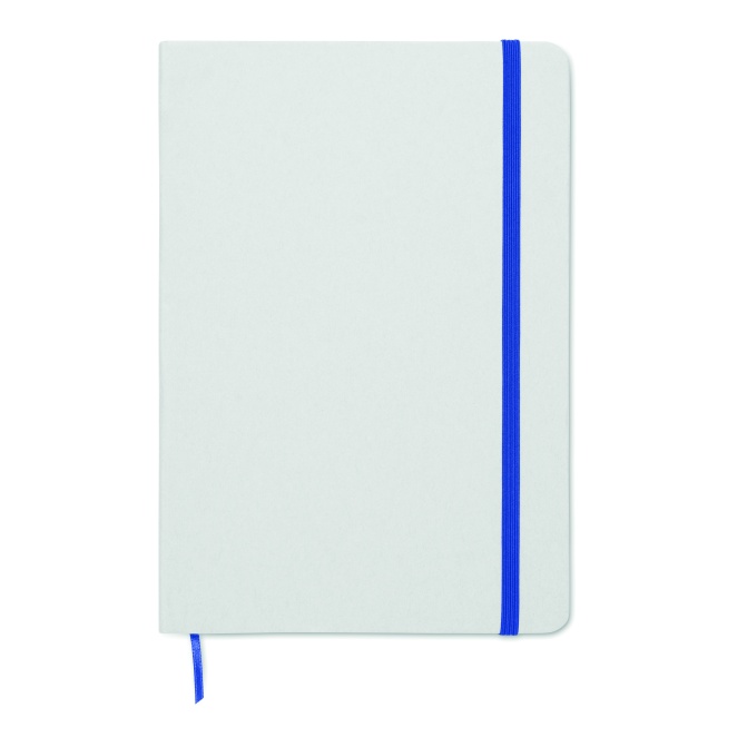 Niebieski notes A5 Route white z gumką, papier eko
