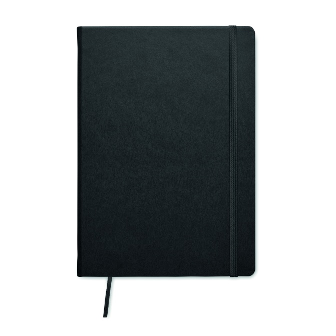 Notes A5 czarny, twarda oprawa, papier z recyklingu