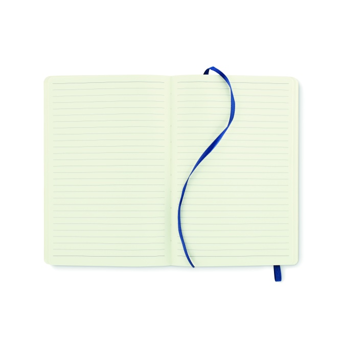 Notes A5 Breta, niebieski, okładka PU z recyklingu