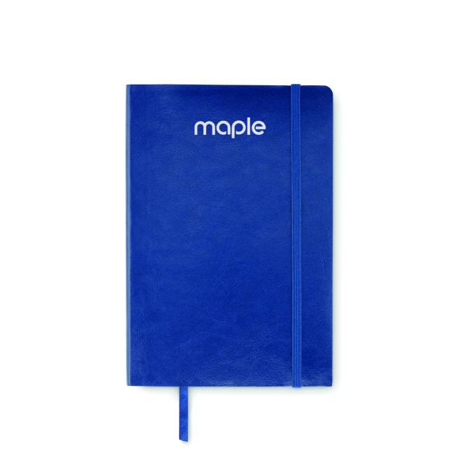 Notes A5 Breta, niebieski, okładka PU z recyklingu