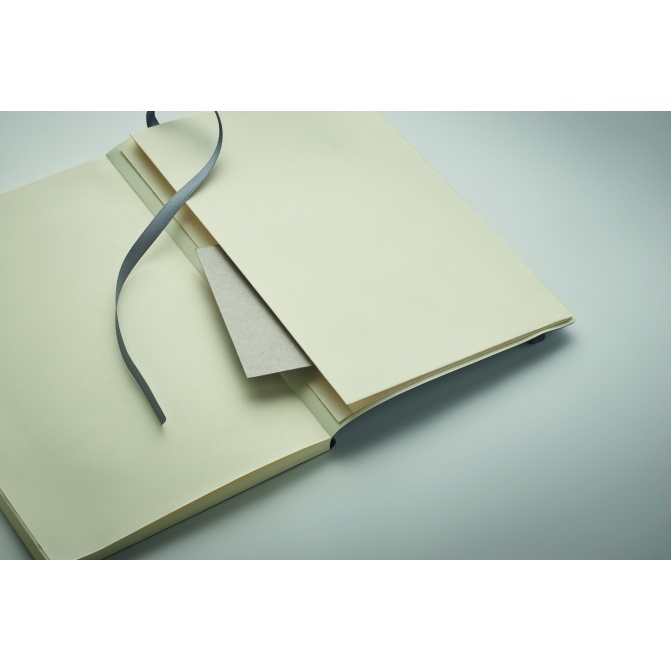 Notes A5 PU z recyklingu kamienny szary Breta 160 str