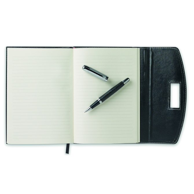 Notes A5 twarda oprawa + długopis w kieszeni