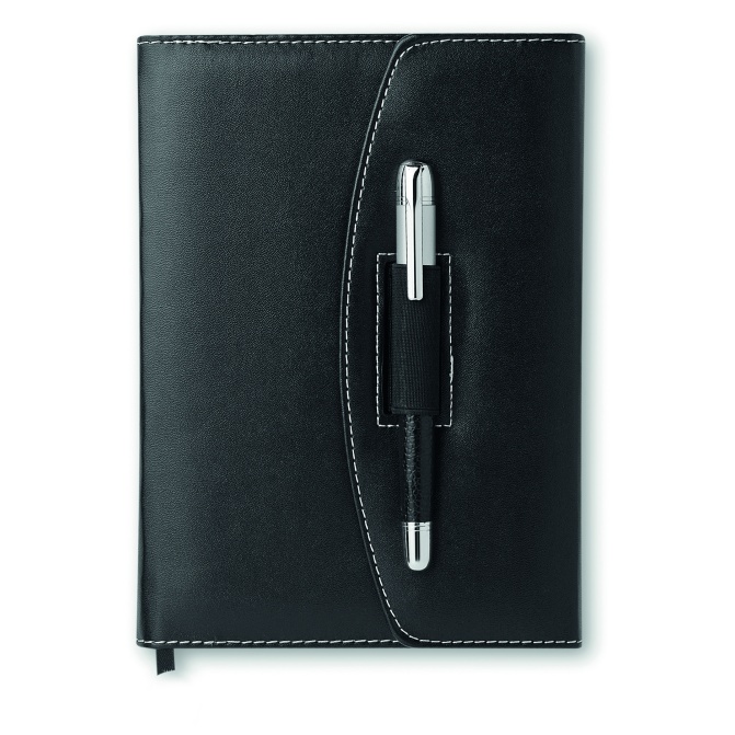 Notes A5 twarda oprawa + długopis w kieszeni
