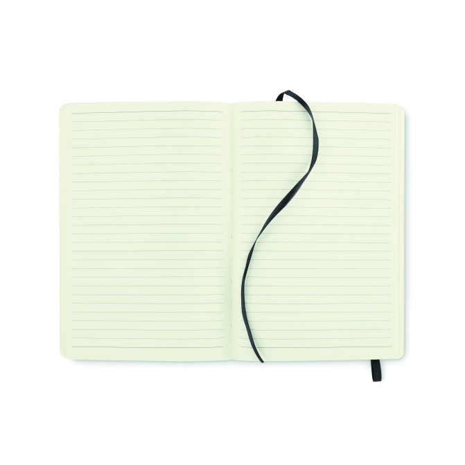 Notes Breta A5, czarna miękka okładka PU, 160 stron