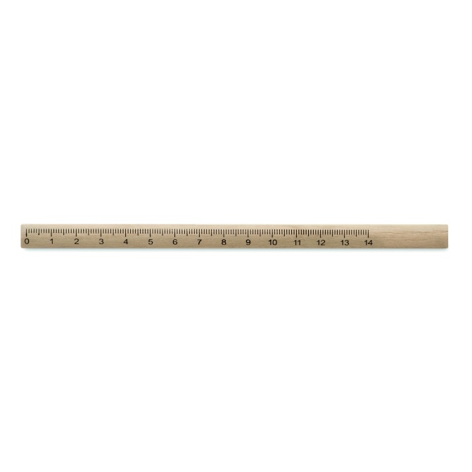 Ołówek stolarski z linijką 14 cm Maderos, drewno