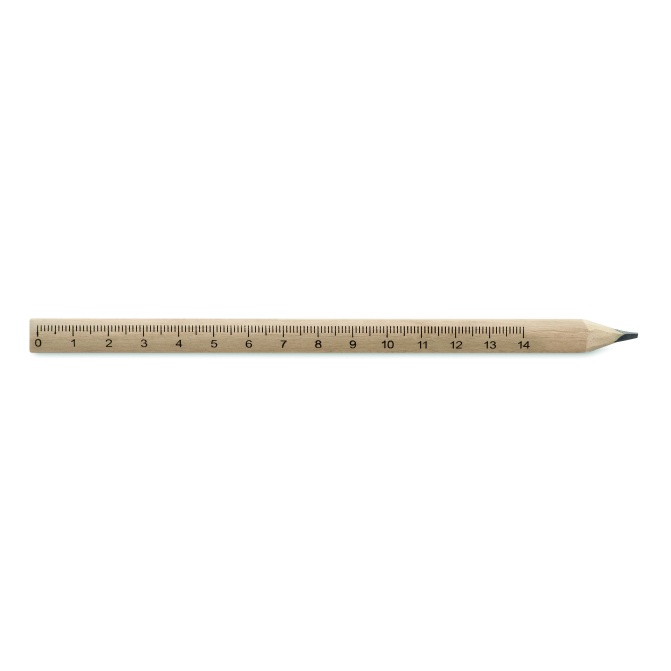 Ołówek stolarski z linijką 14 cm Maderos, drewno
