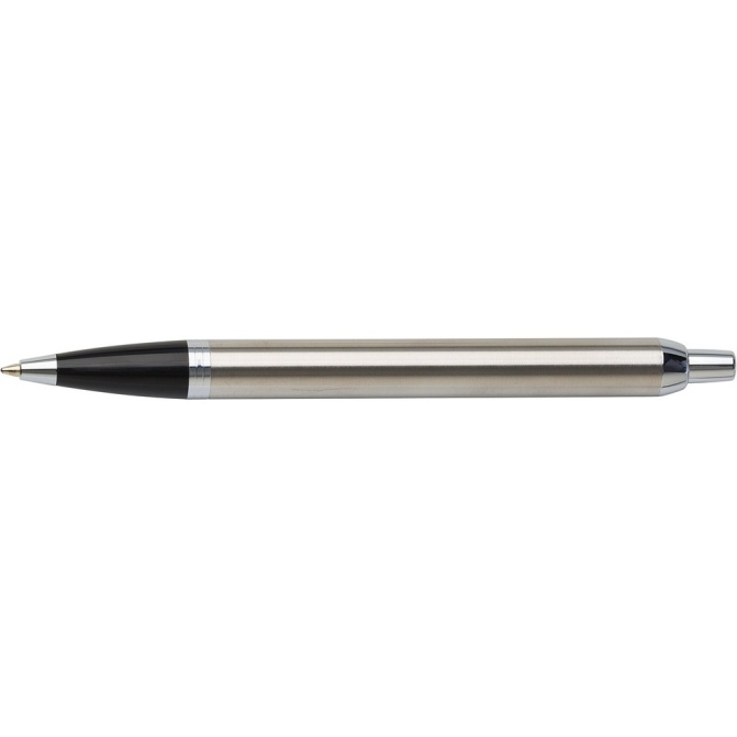 Parker IM srebrny, czarne detale – grawer z logo