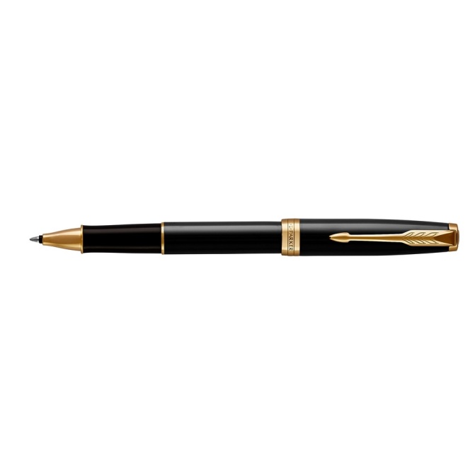 Parker Sonnet czarny – długopis metalowy z grawerem
