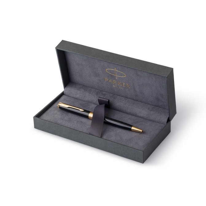 Parker Sonnet czarny – długopis metalowy z grawerem