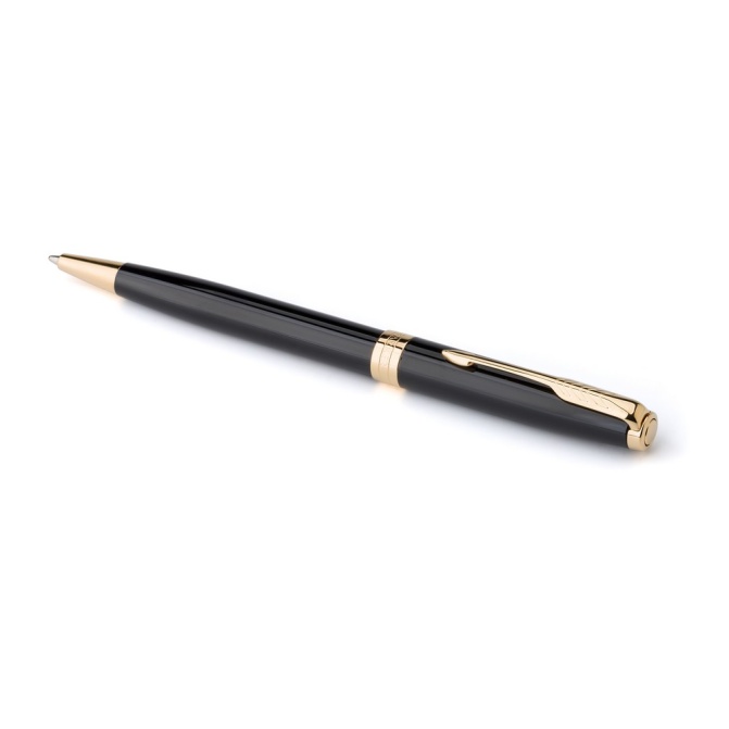 Parker Sonnet czarny – długopis metalowy z grawerem