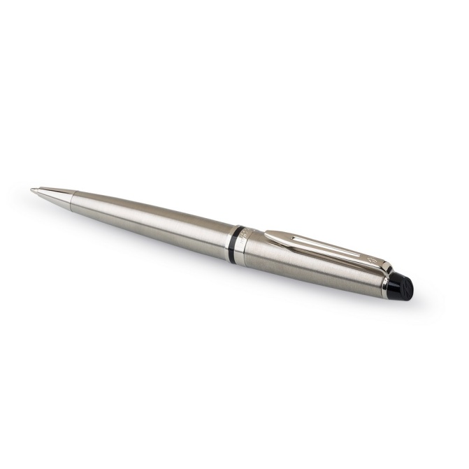 Waterman Expert Silver – stalowy długopis z grawerem
