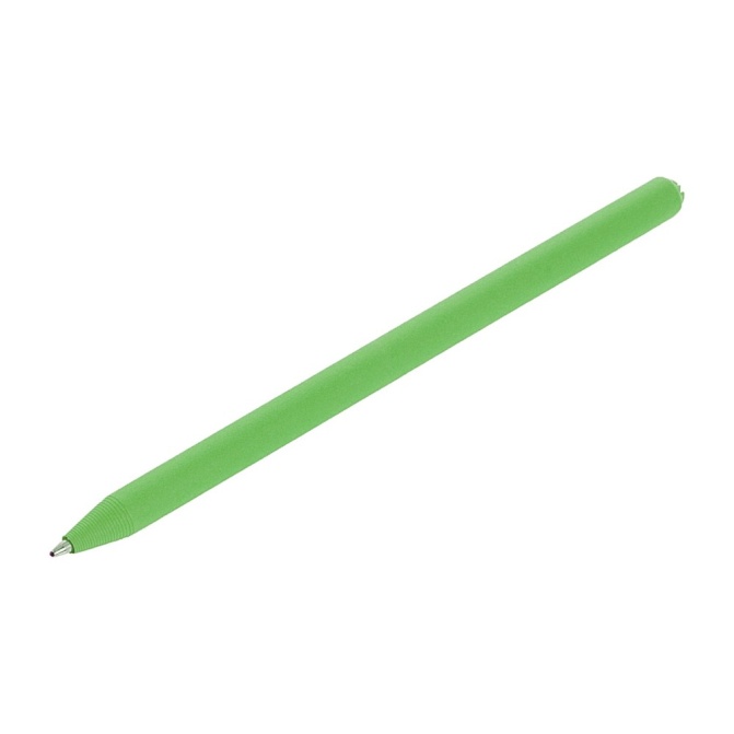 Zielony długopis papierowy Debra z logo