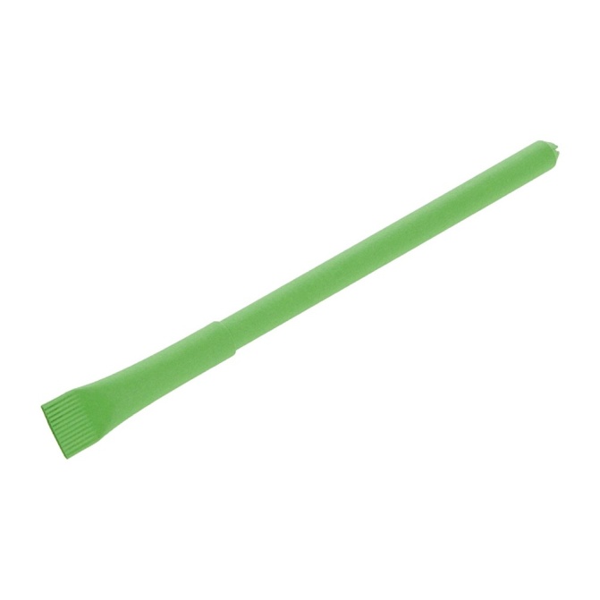 Zielony długopis papierowy Debra z logo